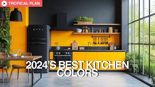 Popular Kitchen Colors for with MiniCourtyard Design  2024 DIY Tips [upl. by Fisuoy]