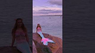 My kingdom come 🧜🏼‍♀️👑 mermaidtail ocean h2o siren beach pretty mermaid finfolk sunset [upl. by Earvin]