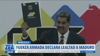 La Fuerza Armada Bolivariana le declara lealtad a Nicolás Maduro  Noticias con Francisco Zea [upl. by Notlek]