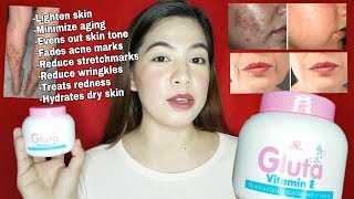 AR GLUTA VITAMIN E COLLAGEN CREAM REVIEW Pampaputi Pampabata Pampakinis [upl. by Sadinoel]