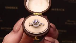 Florence Halo Diamond Engagement Ring  Matthew Stephens Jewellers [upl. by Nireil]