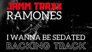 Ramones I Wanna Be Sedated Backing Track  Practice Punk Power Chords Playing Along With This [upl. by Nirehtak954]