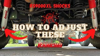 Rancho RS9000XL Shocks Adjustment  How to Adjust Rancho RS9000XL Shocks [upl. by Ardnauqal]