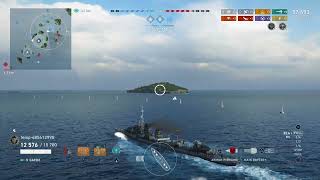 My most insane gaede game yet world of warshipslegends [upl. by Losyram]