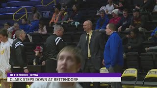 Bettendorfs Curtis Clark steps down as boys basketball coach [upl. by Charin]