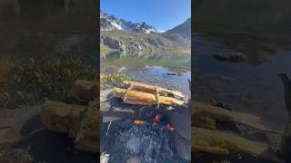 Doğal Taş Üstünde Kırmızı Benekli Alabalık 🏔️🐟  Cooking red spotted trout on natural stone [upl. by Nylarej]