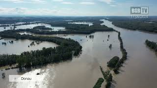 Flugaufnahmen Hochwasser Machland September 2024 [upl. by Michey]