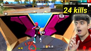 1 HP IN FREE FIRE GAMPLAY BR RANK MODE video gaming viralvideo [upl. by Ainimreh555]