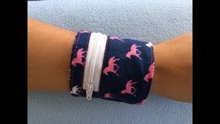 DIY Wrist Wallet  Tutorial [upl. by Aiouqes331]