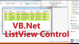 VBNet ListView Control [upl. by Llenroc]