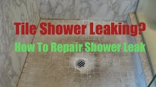 Custom Tile Shower Floor Leak Repair MA RI [upl. by Eirak]