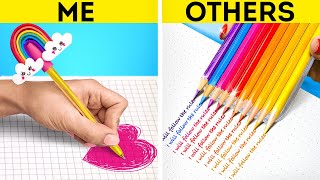 CRAZIEST SCHOOL HACKS TO BECOME POPULAR  Genius DIY School And Creative Girly Tricks By 123 GO [upl. by Inej]