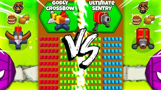 Shooty Turret Tower vs Sentry Tower in Modded BTD 6 Upgradeable Tiers [upl. by Aggappera]