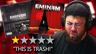 ALL EMINEM ALBUMS RANKED by CRITICS [upl. by Lehar312]