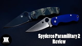 Spyderco Paramilitary 2 Review  Why So Popular [upl. by Eirrod667]