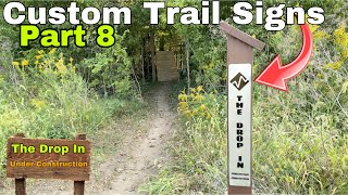 Custom Backyard Trail Signs Made With a Cricut The Drop In Part 8 [upl. by Nellac]