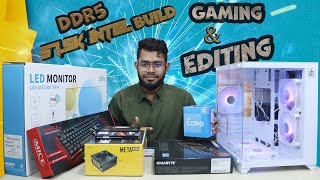 Intel core i5 12400 DDR5 full PC build for freelancing amp gaming [upl. by Ledairam940]