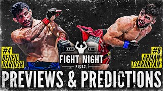 UFC Austin Dariush vs Tsarukyan Full Card Previews amp Predictions [upl. by Dulce]