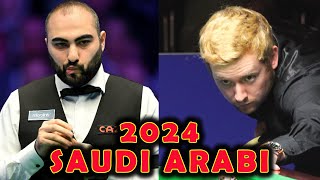 Hossein Vafaei vs Ben Woollaston  2024 Saudi Arabi Masters Snooker R4 [upl. by Fiden]