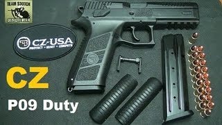 CZ P09 Duty Model Polymer Frame [upl. by Lanita617]