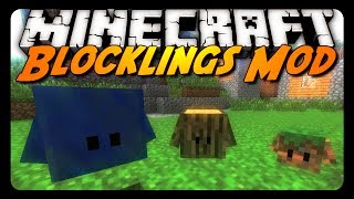 Minecraft Mod Review BLOCKLINGS MOD [upl. by Akeber]