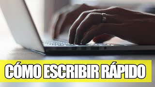 Cómo Escribir Rápido en el Teclado Mecanografia [upl. by Yrian]