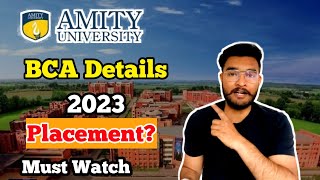 Amity University Mohali Honest Review  BCA From Amity University  Admission  Placement  Campus [upl. by Yessac]