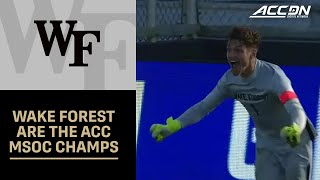 Wake Forest Wins The 2024 ACC Mens Soccer Championship [upl. by Sherlock699]