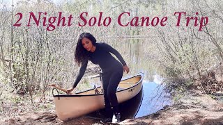 Solo Canoe Camping  Big Island Lake Wilderness [upl. by Ursuline]