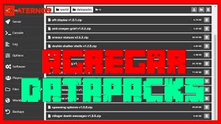 🟥 CÓMO AGREGAR DATAPACKS a un SERVIDOR ATERNOS de Minecraft 247 TOP server HOSTING 🟥 [upl. by Yatnod]