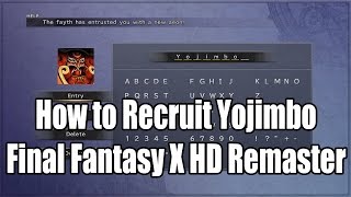 How to Recruit Yojimbo in Final Fantasy X [upl. by Aknahs]