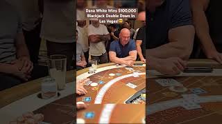 Dana White Wins 100000 Blackjack Double Down In Las Vegas danawhite blackjack casino maxwin [upl. by Nnaitsirk259]