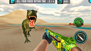 Real Dino Hunter  Dinosaur Games  Android GamePlay 13 [upl. by Asatan]