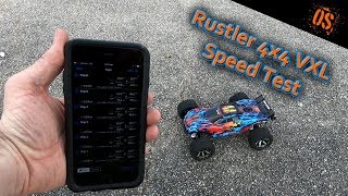 Traxxas Rustler 4x4 VXL Speed Test [upl. by Noseaj433]