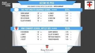 King Edwards School Witley Boys U14A v The Portsmouth Grammar School Under 14A [upl. by Earazed]