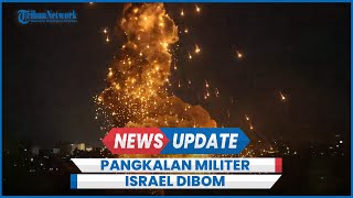 Serangan Hizbullah Targetkan Pangkalan Militer di Pusat Kota Israel Meledak dan Terbakar [upl. by Brittney353]