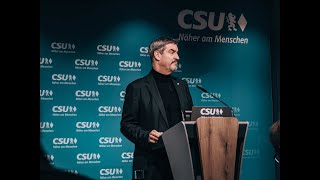 CSU Parteichef quotDer Ampel nicht gelungen auf die Krisen der Zeit überzeugende Antworten zu findenquot [upl. by Irovi]