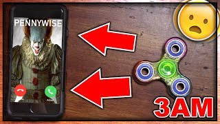 DO NOT FACETIME PENNYWISE FROM IT WHEN SPINNING A FIDGET SPINNER AT 3AM THIS IS WHY [upl. by Asylla]