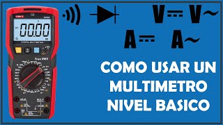 Como usar MULTIMETRO DIGITAL  funciones básicas⚡ [upl. by Phelgen]