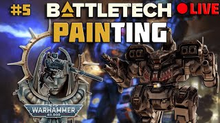 【BattleTechWarhammer 40k】Vtuber Finishs PAINts Some MechsDire Wolf Atlas amp Vindicare Umbral 6 [upl. by Ez367]