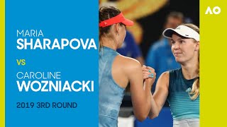 Former champion Maria Sharapova vs defending champion Caroline Wozniacki  Australian Open 2019 [upl. by Cal]