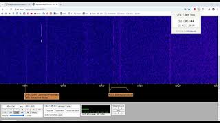 WW2 air raid siren on Russian quotStalingrad Clockquot at 6911 kHz very weak signal [upl. by Yelnek240]