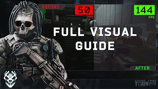 Escape from Tarkov  Full Visual Guide  Settings  PostFX  Max FPS [upl. by Agna]