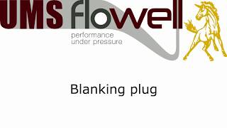 Blanking plug [upl. by Anivle]