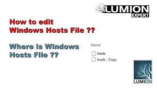 How to edit windows hosts file where is windows hosts file [upl. by Savvas662]