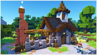 Minecraft 118 Medieval Blacksmith House Tutorial [upl. by Thebazile]