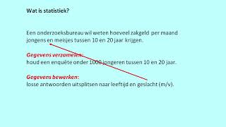 Wat is statistiek [upl. by Nhar]