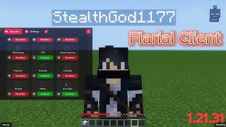 The best bedrock client Flarial Client Showcase  Minecraft Bedrock Window 1110 [upl. by Ladonna512]