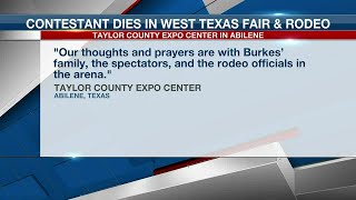 Bronc rider dies in Abilene rodeo [upl. by Charlton525]