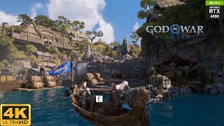 God of War  Ragnarok  Through Wetlands to Nidavellir  Part 6  RTX 4090 DLSS 4k  No Commentary [upl. by Ajak332]